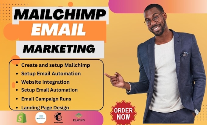 Gig Preview - Manage mailchimp email marketing campaign to grow your business