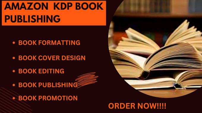 Gig Preview - Amazon kdp book publishing kdp kindle manuscript formatting kdp book publishing