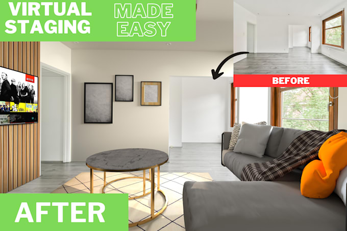 Gig Preview - Virtually stage your home and rennovation