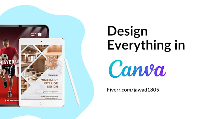 Gig Preview - Create any editable design in canva