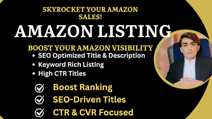 Gig Preview - Write amazon listings optimized titles and description