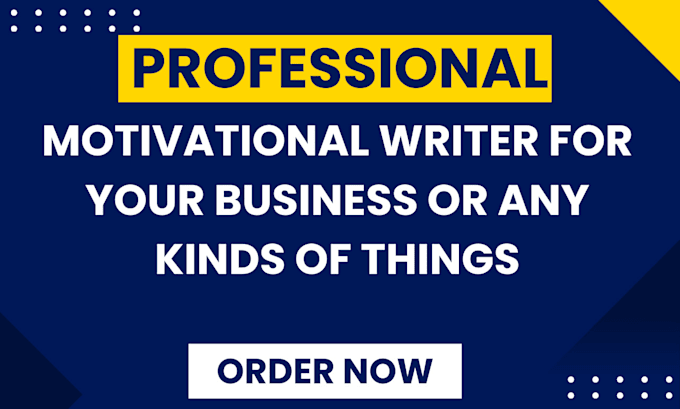 Gig Preview - Write motivational quotes, inspirational quotes for business or kindle of it