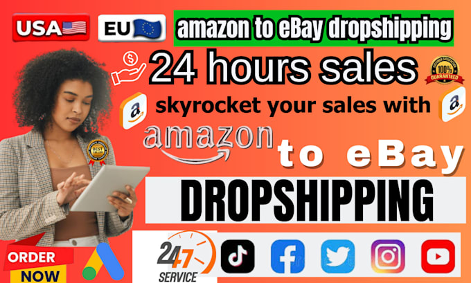 Gig Preview - Do amazon to ebay dropshipping ebay dropshipping and amazon fba product research