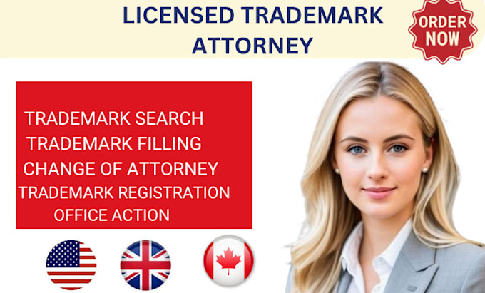 Gig Preview - Trademark attorney trademark registration USA amazon brand registration uspto