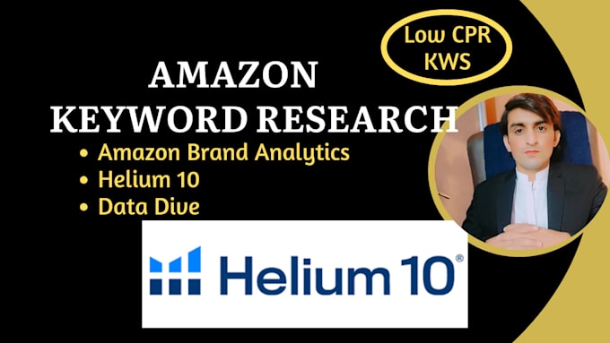 Gig Preview - Do keyword research for amazon listing and PPC via h10 and data dive