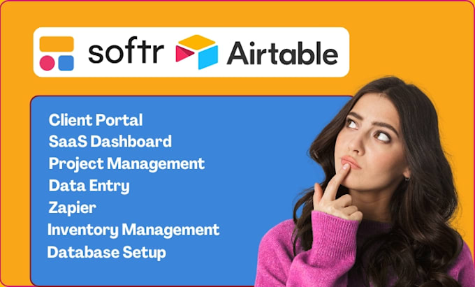 Gig Preview - Build custom airtable databases client portals automated softr web apps zapier