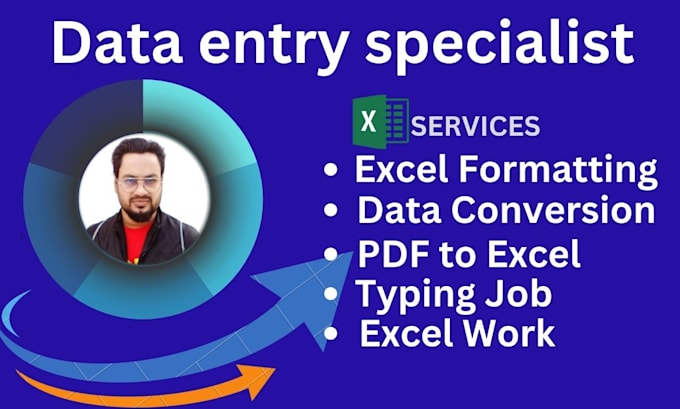 Gig Preview - Your data entry specialist, word, excel and web researcher