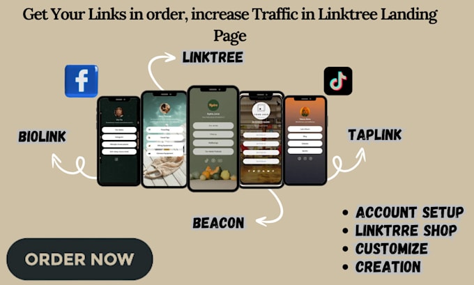 Gig Preview - Setup and customize social media landing page for linktree, bio link, beacon