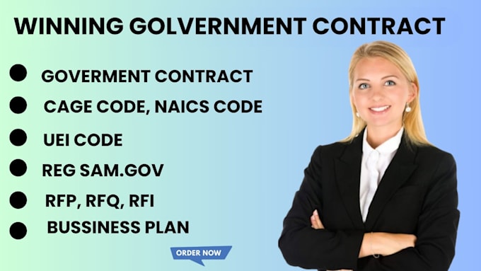 Gig Preview - Register you on sam gov, get uei, cage code, naics code, government contract