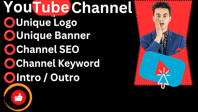 Gig Preview - Create youtube channel with intro and outro,SEO,logo art,banner