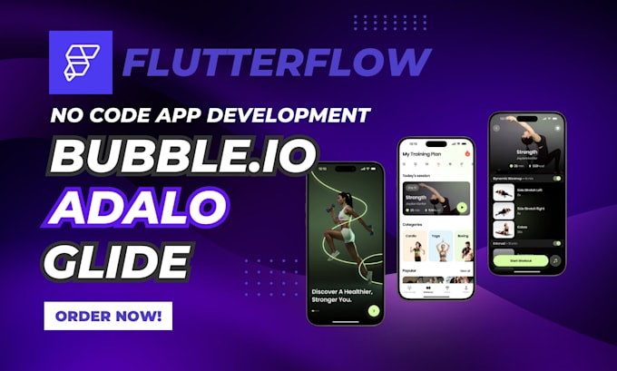 Gig Preview - Be bubble io developer bubble marketplace adalo expert flutterflow space