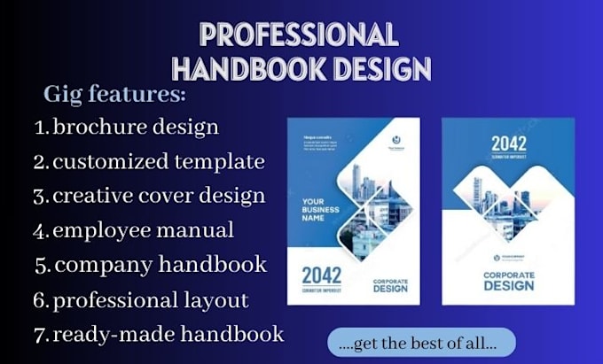 Bestseller - design company profile, employee handbook, brochure, booklet, layout and report