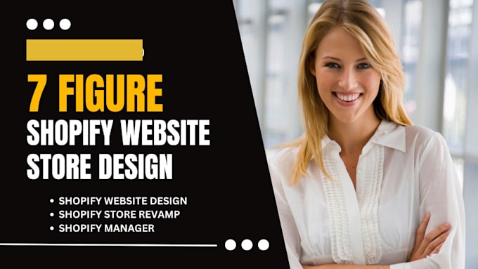 Gig Preview - Design redesign shopify website shopify store design shopify