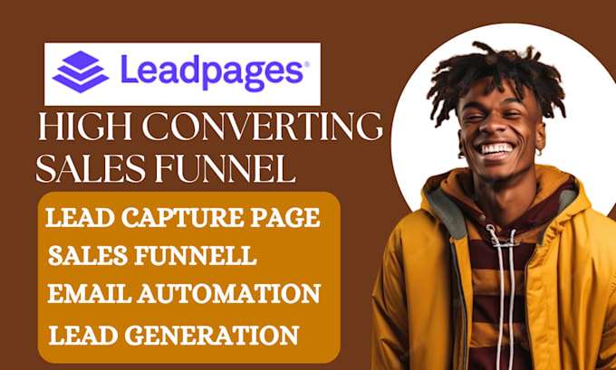 Gig Preview - Build landing page sales funnel leadpages unbounce instapages flowtrack funnel