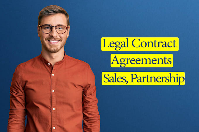 Gig Preview - Legal contracts agreements partnership service sales purchase non compete rental