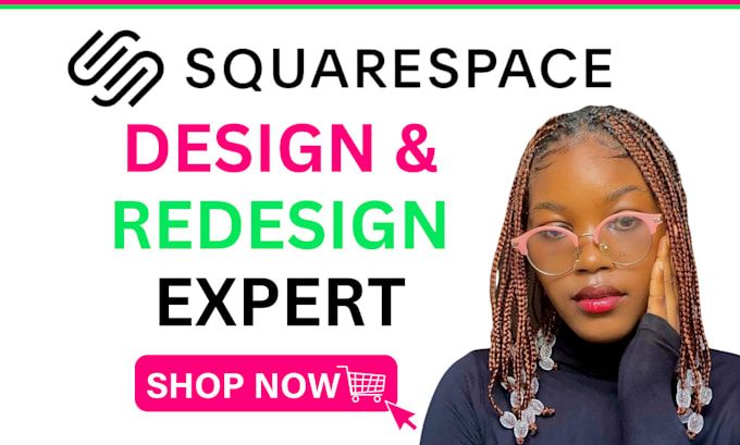 Gig Preview - Build squarespace design, redesign squarespace expert, landing page ecommerce