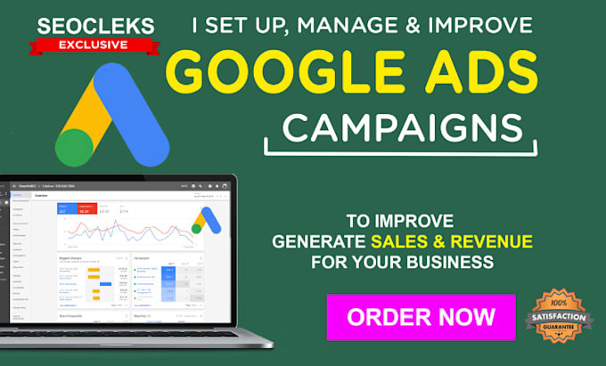 Gig Preview - Set up and manage your google ads adwords campaigns