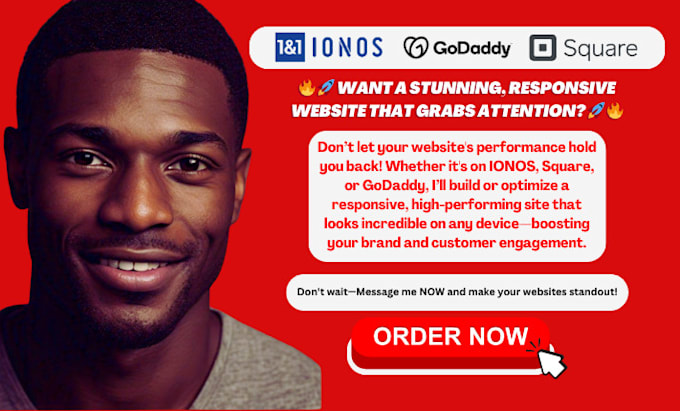 Gig Preview - Ionos godaddy website design ionos expert and godaddy pro design ionos