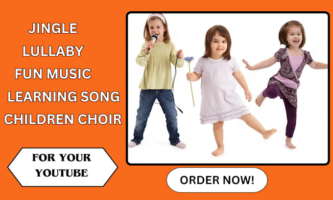 Gig Preview - Sing and produce kid song, jingle, educational and children choir song