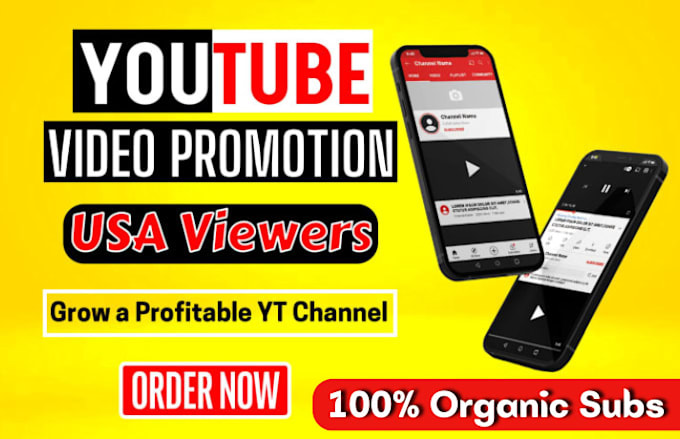 Gig Preview - Organic USA youtube promotion USA video promotion USA kids channel monetization