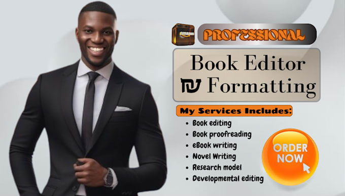 Gig Preview - Fix, format, and edit your nonfiction books, covers on amazon KDP as book editor