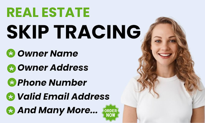 Gig Preview - Do real estate skip tracing for your business