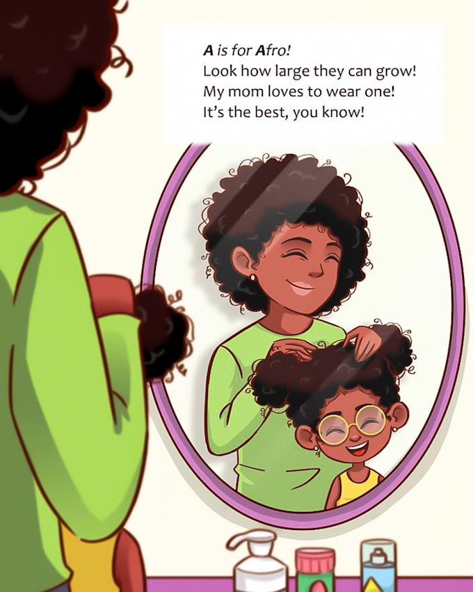 Gig Preview - Illustrate african american children story book illustrations for you