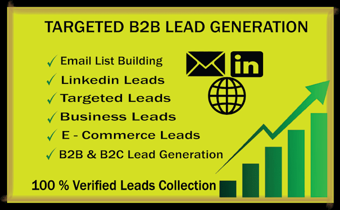 Gig Preview - Provide targeted b2b lead generation linkedin leads , and any business leads