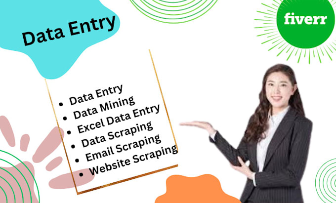 Gig Preview - Do data entry pdfs to excel web scraping accurately for you