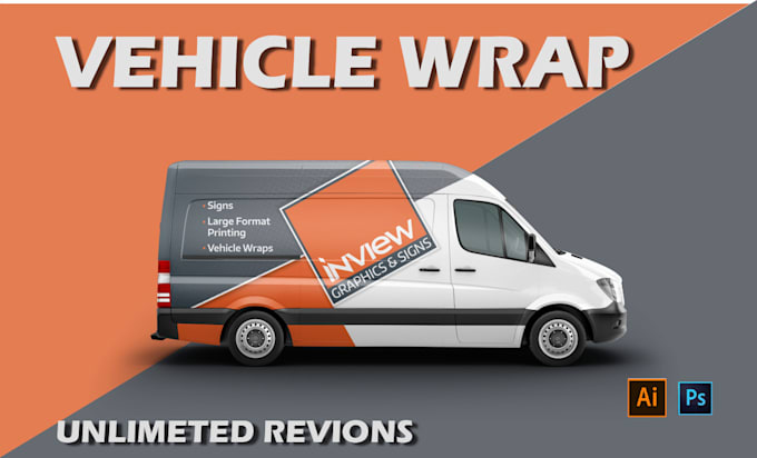 Gig Preview - Do professional car wrap, truck wrap,bus wrap design and any vehicle wrap design