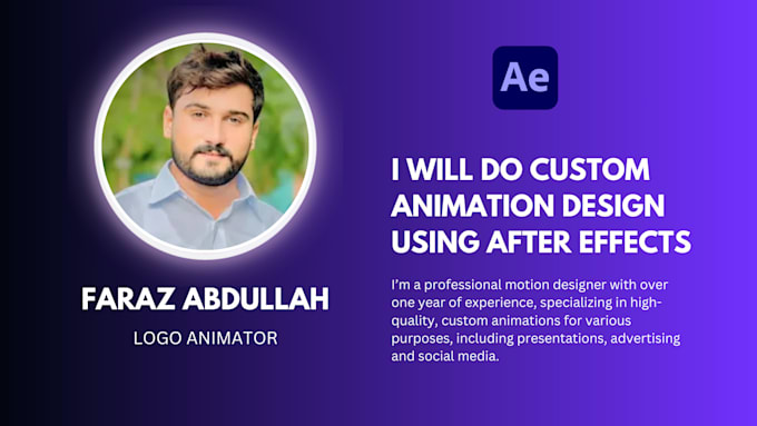 Bestseller - do motion graphics, custom animation in after effects