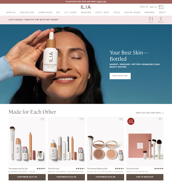 Gig Preview - Design beauty website spa cosmetic makeup salon website