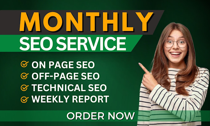 Gig Preview - Provide monthly seo service with high quality backlinks for google top ranking