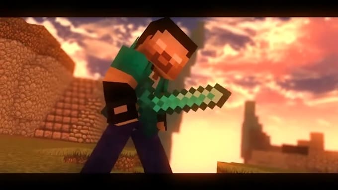 Gig Preview - Create 3d minecraft animation