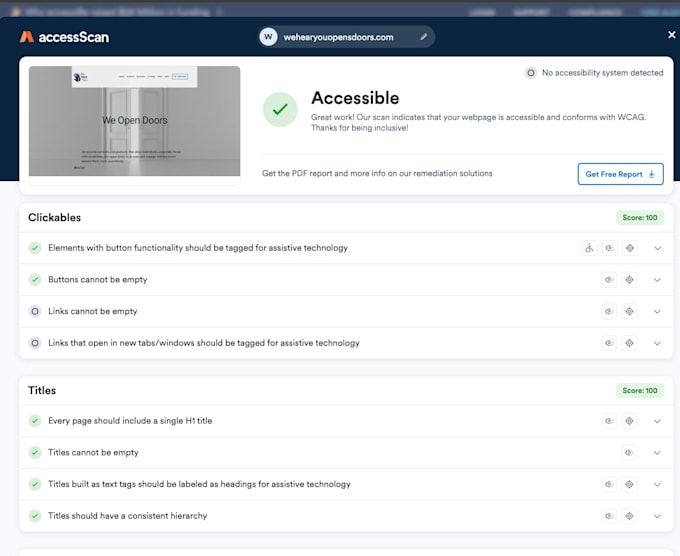 Gig Preview - Audit and fix your website for wcag accessibility ada compliance