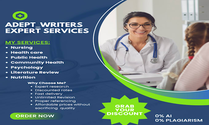 Gig Preview - Do expert nursing essays, and research at affordable rates