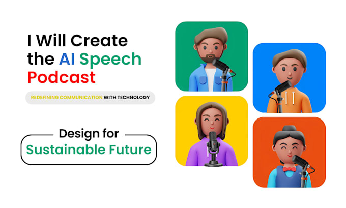 Gig Preview - Create the ai speech podcast