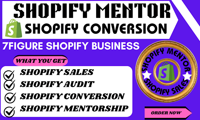 Gig Preview - Be your shopify dropshipping manager, shopify mentor, and shopify consultant