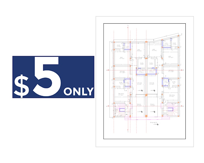 Gig Preview - Be your architect, draftsman for house plans, 2d floor plan