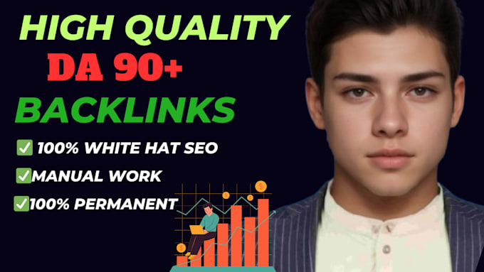 Gig Preview - Create da 90 high quality dofollow SEO backlinks high da authority link building