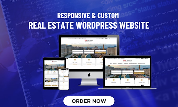 Gig Preview - Build a custom real estate website with property listings and CRM integration