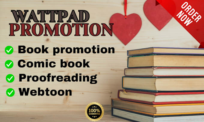 Gig Preview - Do organic wattpad book promotion, webtoon, comic promotion book marketing