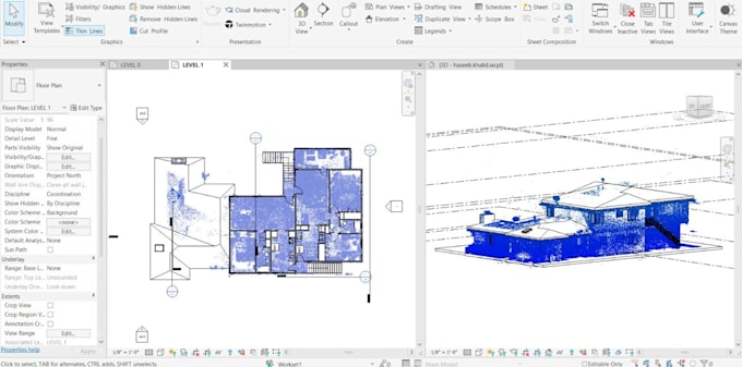 Gig Preview - Convert point cloud scans to revit model and autocad