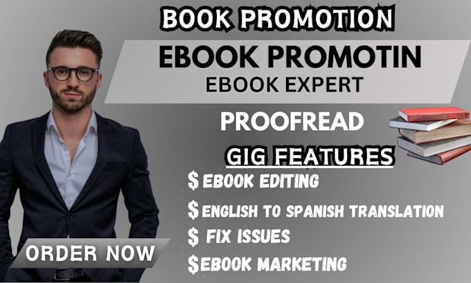 Gig Preview - Translate your ebook, blog book from english to any format and edit your ebook