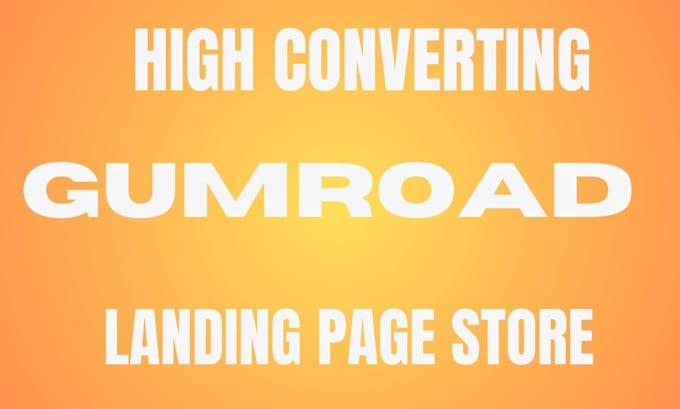 Gig Preview - Build a converting product gumroad landing page store sales page