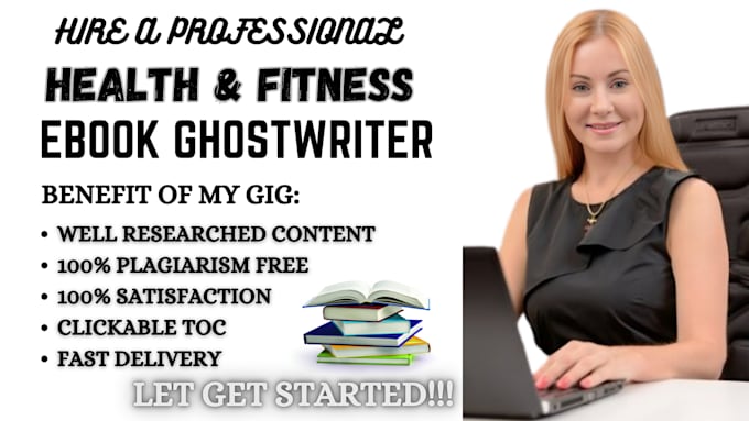 Gig Preview - Ghostwrite best selling ebook health and fitness ebook writer self improvement