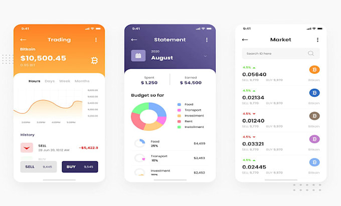 Bestseller - develop wallet app, crypto wallet app, fintech app, crypto exchange