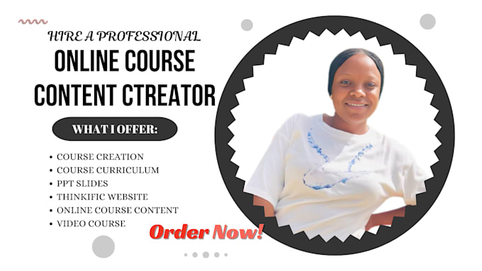 Gig Preview - Create udemy course creation, online course content creation, workbook, ppt