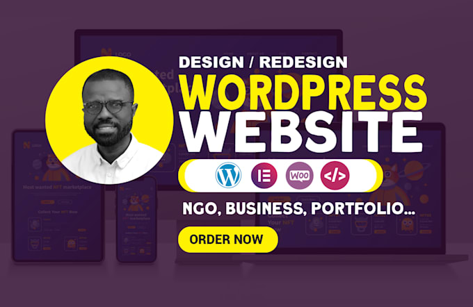 Gig Preview - Do website development and web design with wordpress