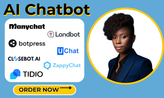 Gig Preview - Create manychat closebot zappychat chatbot uchat tidio